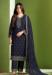 Picture of Georgette Dark Slate Grey Straight Cut Salwar Kameez