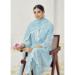 Picture of Well Formed Cotton Light Blue Readymade Salwar Kameez