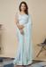 Picture of Graceful Georgette Light Steel Blue Saree