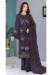 Picture of Georgette Medium Purple Straight Cut Salwar Kameez