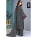 Picture of Georgette Slate Grey Straight Cut Salwar Kameez