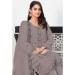 Picture of Georgette Rosy Brown Straight Cut Salwar Kameez