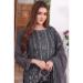 Picture of Georgette Dark Slate Grey Straight Cut Salwar Kameez