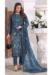 Picture of Georgette Dark Slate Blue Straight Cut Salwar Kameez