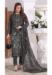 Picture of Georgette Dim Gray Straight Cut Salwar Kameez