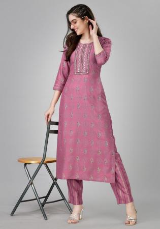 Picture of Fine Rayon Rosy Brown Kurtis & Tunic