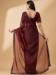 Picture of Appealing Organza Saddle Brown Saree