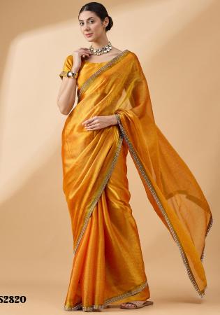 Picture of Taking Organza Chocolate Saree