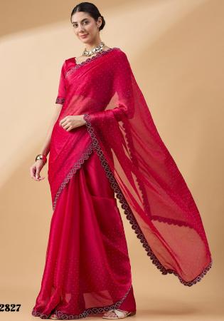 Picture of Grand Organza Light Coral Saree