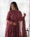 Picture of Wonderful Organza Brown Readymade Salwar Kameez