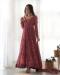 Picture of Wonderful Organza Brown Readymade Salwar Kameez