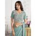 Picture of Charming Georgette & Organza Cadet Blue Saree