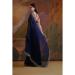 Picture of Ravishing Georgette Midnight Blue Saree