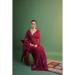 Picture of Sightly Georgette Maroon Saree