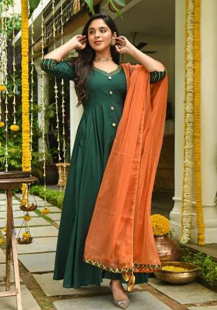 Picture of Taking Rayon Sea Green Readymade Salwar Kameez