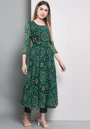 Picture of Exquisite Rayon Sea Green Readymade Salwar Kameez