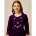 Picture of Fascinating Rayon Dark Magenta Kurtis & Tunic