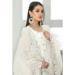 Picture of Superb Georgette White Straight Cut Salwar Kameez