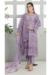 Picture of Georgette Dark Grey Straight Cut Salwar Kameez