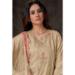 Picture of Georgette Dark Khaki Straight Cut Salwar Kameez