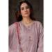 Picture of Charming Georgette Plum Straight Cut Salwar Kameez