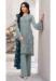 Picture of Georgette Light Slate Grey Straight Cut Salwar Kameez