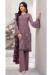 Picture of Ideal Georgette Plum Straight Cut Salwar Kameez