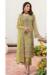 Picture of Georgette Dark Khaki Straight Cut Salwar Kameez