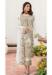 Picture of Georgette Off White Straight Cut Salwar Kameez