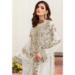 Picture of Georgette Off White Straight Cut Salwar Kameez