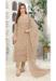 Picture of Statuesque Georgette Beige Straight Cut Salwar Kameez