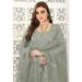 Picture of Nice Georgette Grey Straight Cut Salwar Kameez