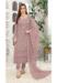 Picture of Georgette Rosy Brown Straight Cut Salwar Kameez