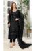 Picture of Ideal Georgette Black Straight Cut Salwar Kameez