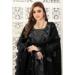 Picture of Ideal Georgette Black Straight Cut Salwar Kameez