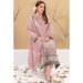 Picture of Wonderful Georgette Pink Straight Cut Salwar Kameez