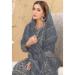 Picture of Georgette Slate Grey Straight Cut Salwar Kameez