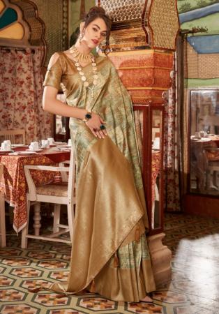 Picture of Good Looking Silk Tan Saree