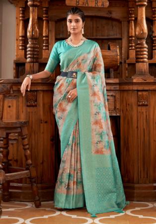 Picture of Sublime Rayon Off White Saree