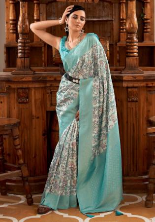 Picture of Resplendent Rayon Off White Saree