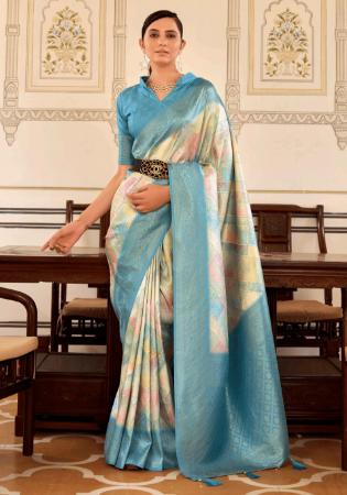 Picture of Classy Rayon Pale Golden Rod Saree