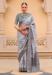 Picture of Shapely Silk Light Slate Grey Saree