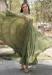 Picture of Grand Georgette Dark Olive Green Readymade Gown