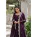 Picture of Enticing Georgette Maroon Readymade Gown