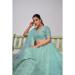 Picture of Good Looking Net Sky Blue Lehenga Choli