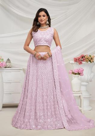 Picture of Taking Net Plum Lehenga Choli