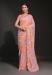 Picture of Excellent Georgette Dark Salmon Saree