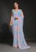 Picture of Delightful Georgette Light Steel Blue Saree