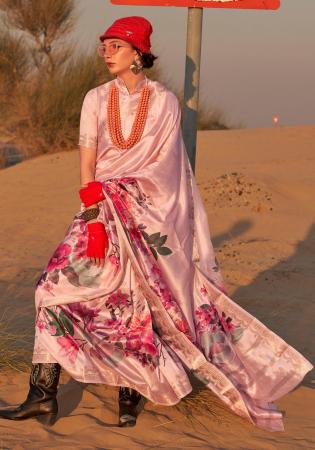 Picture of Beauteous Silk Light Pink Saree