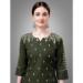 Picture of Cotton Dark Olive Green Readymade Salwar Kameez